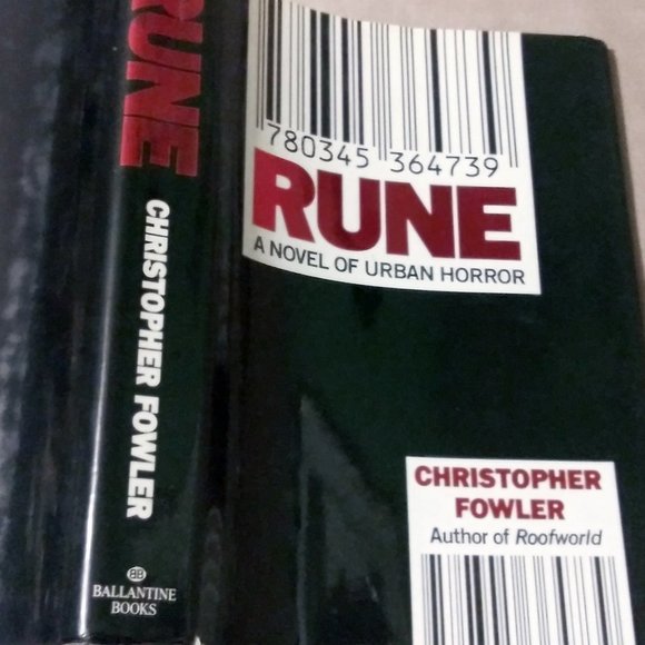 Ballantine Books | Accents | First Edition Urban Horror Novel Rune ...